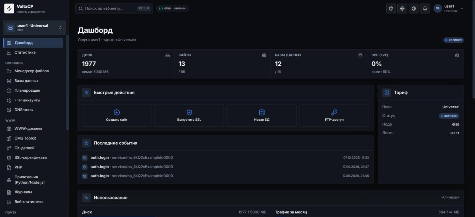 Что такое BILLmanager и панель управления VoltaCP?